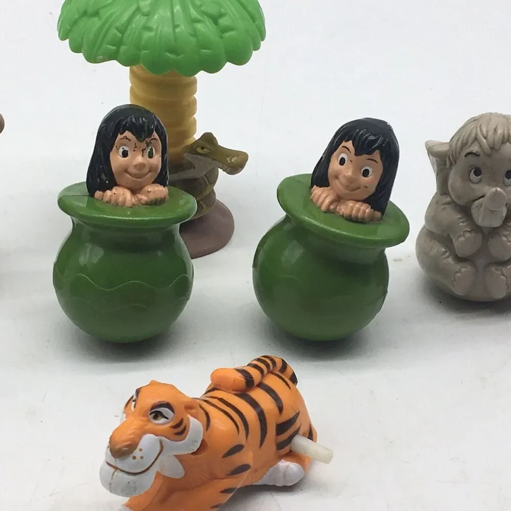 80s 90’s The Jungle Book McDonalds Toy Figures Lot Of 8 Cake Toppers Vintage